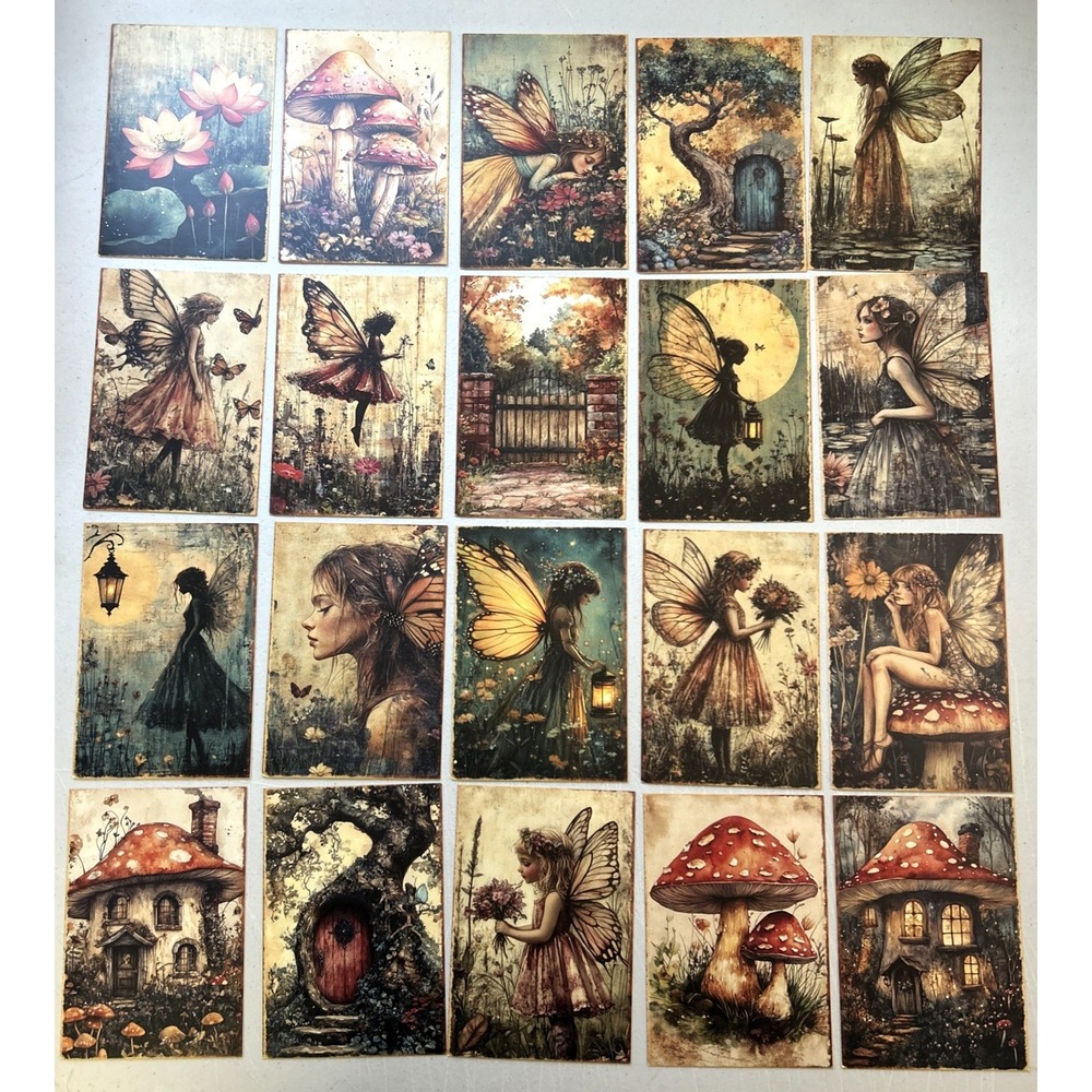 Vintage Style *ANGEL SCAPES* Post Cards/Crafting/Scrapbooking 20 Lot Unused 4x6